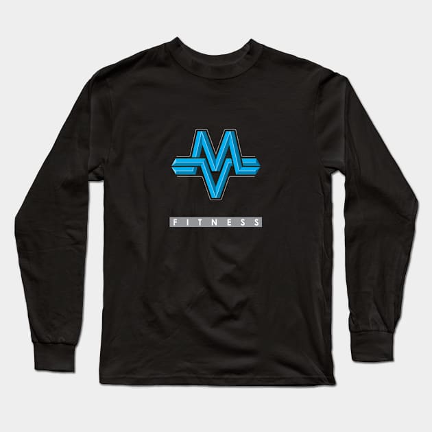 Melissa Vogel Fitness LOGO design Long Sleeve T-Shirt by Busy To Bomb Fit Mom